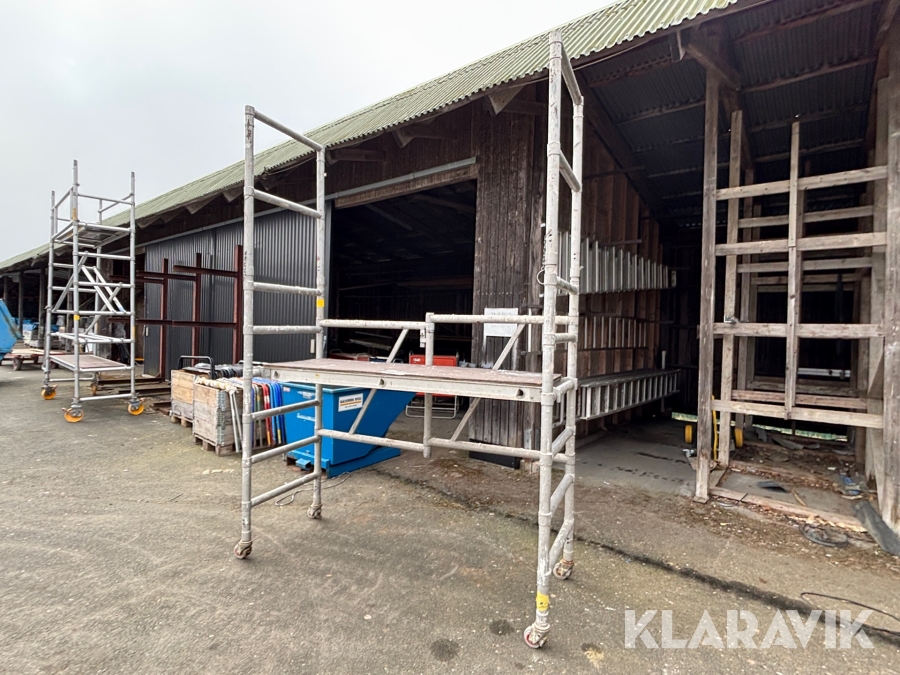 Byggställning med hjul