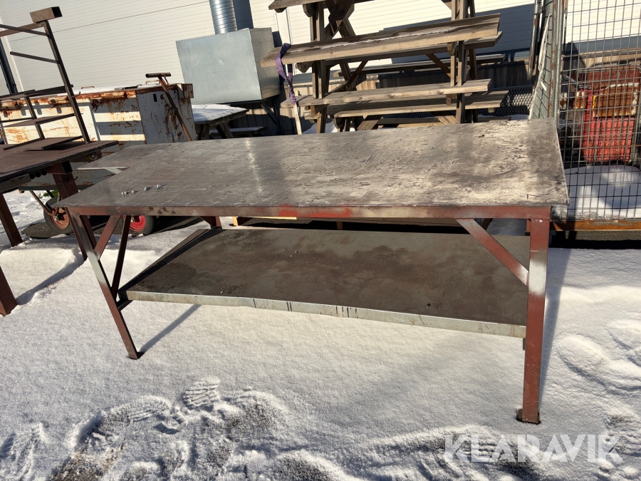 Svetsbord ca 2,41 x 1 x 0,86 m