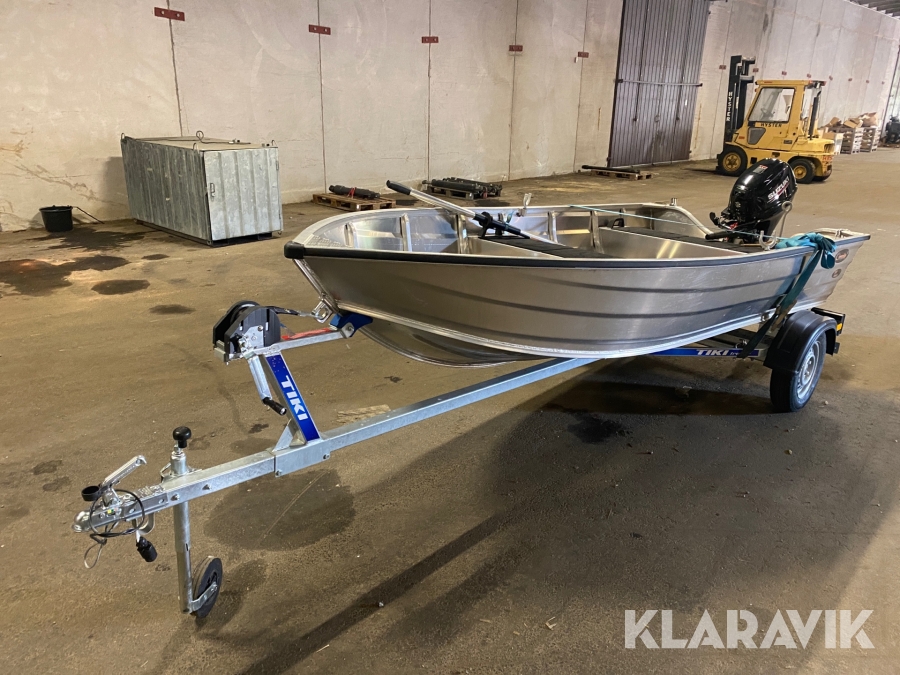 Aluminiumbåt med trailer Kimple 390 Catch Suzuki 15 hk