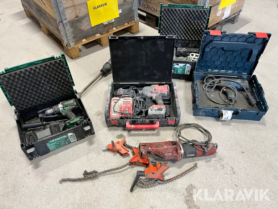 Blandade handverktyg 6st