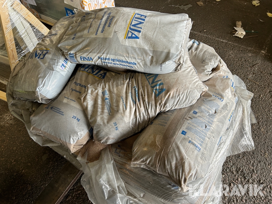 Fogsand Finja ca 38 st säckar