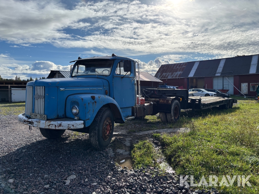 A-Traktor Scania Vabis med släp