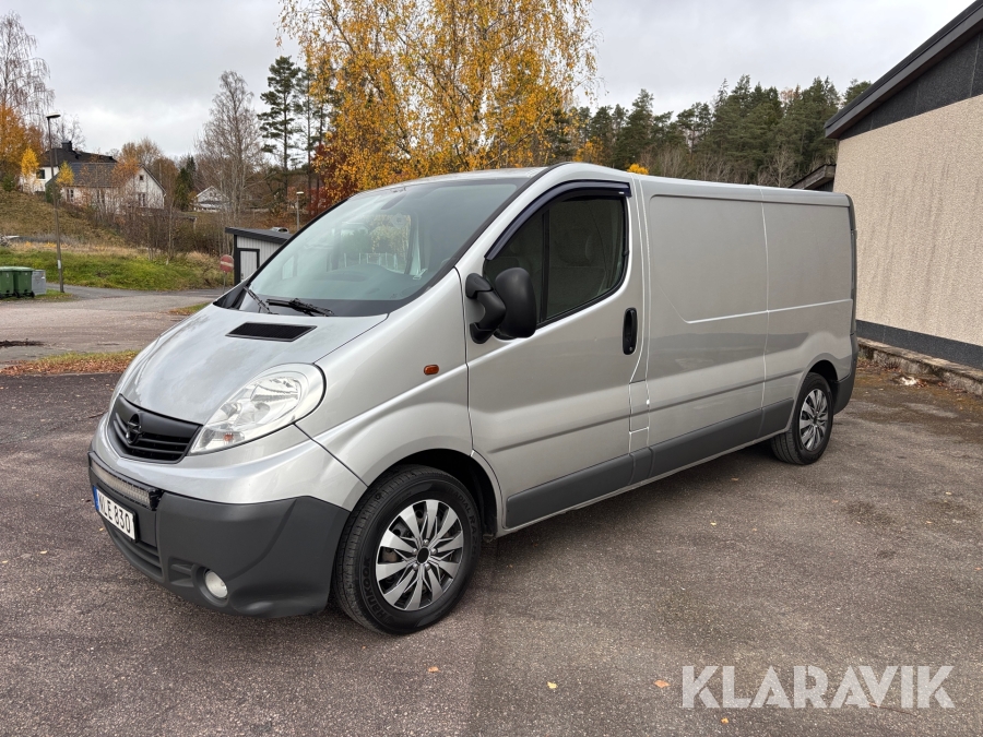Skåpbil Opel Vivaro långa modellen