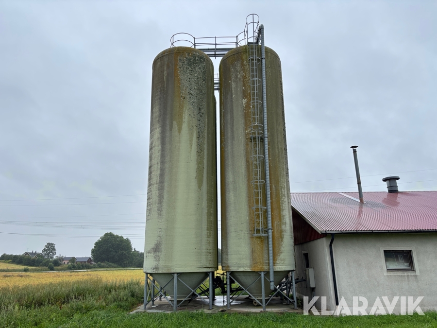 Foder/Spannmålssilo Tunetanken 100 m3 4 st