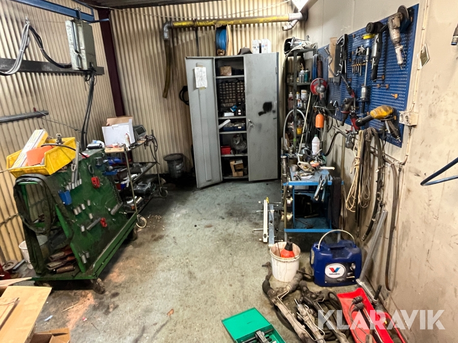 Parti verkstadsutrustning, fordon/bilar.