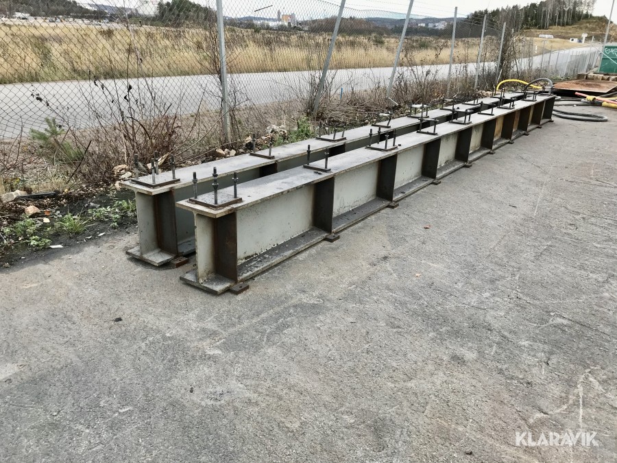 Förstärkta I-balkar två styck