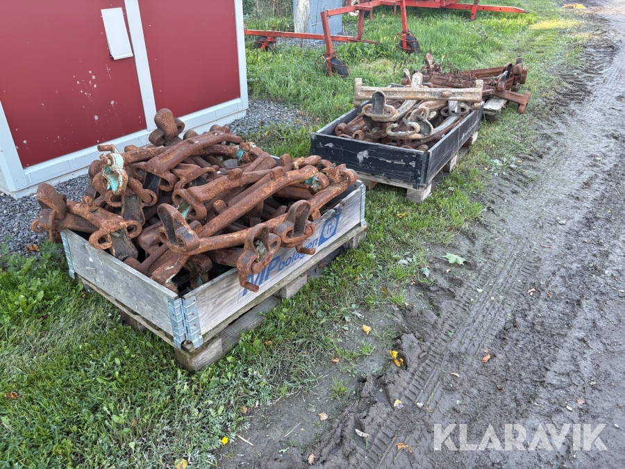 Bandplattor i varierande skick 