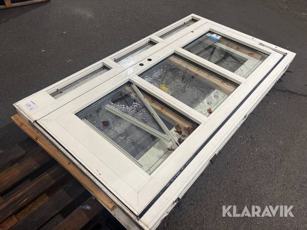 Entrédörr lättmetall GlasLindberg 2 st