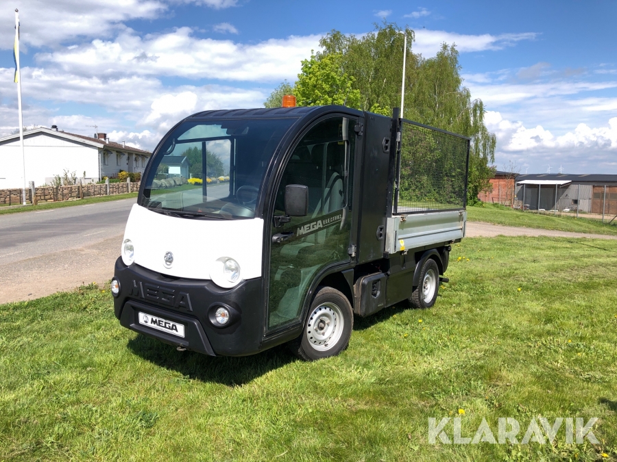 Golfbil / Elbil Mega M10 eWorker med tippflak