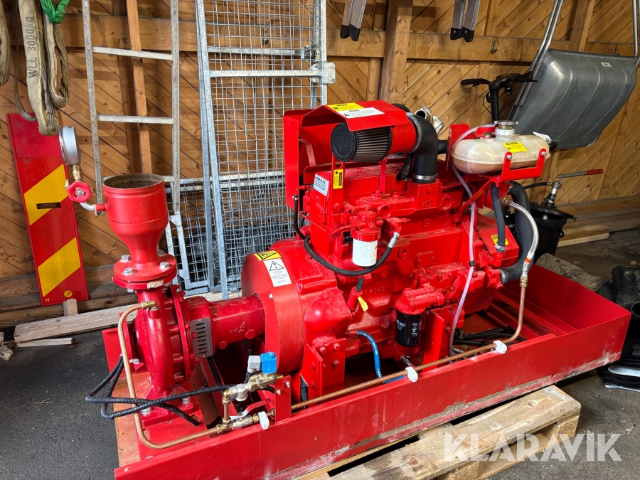 Industri/marinmotor John Deere DD213 med elmotor & pumpar