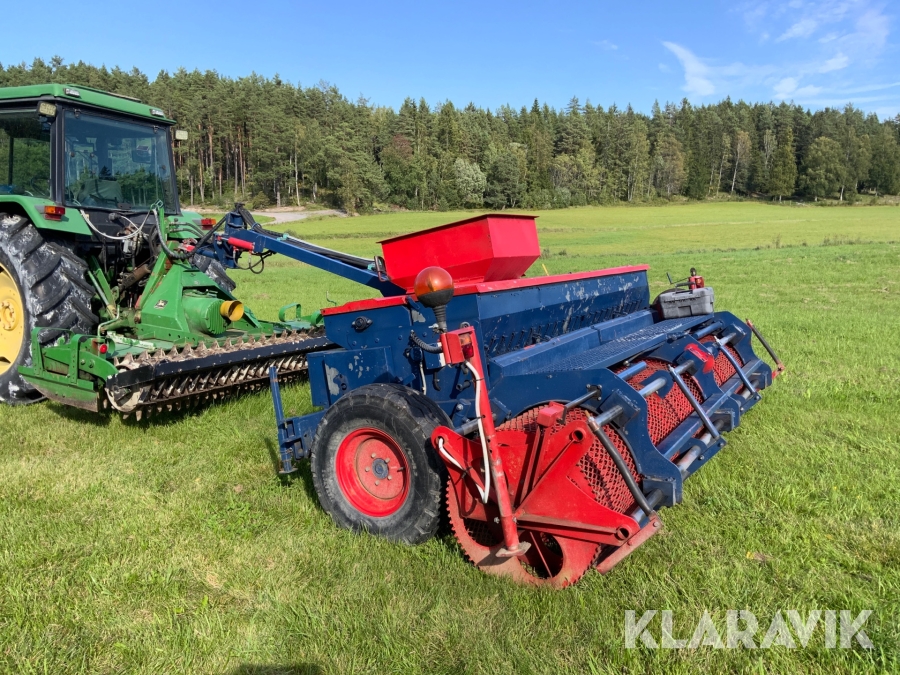 Såmaskin för frö med rotorharv