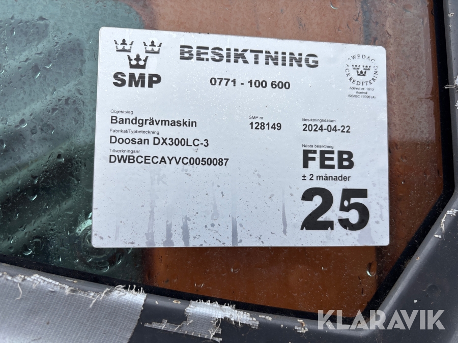 Grävmaskin Doosan DX 300LC-3