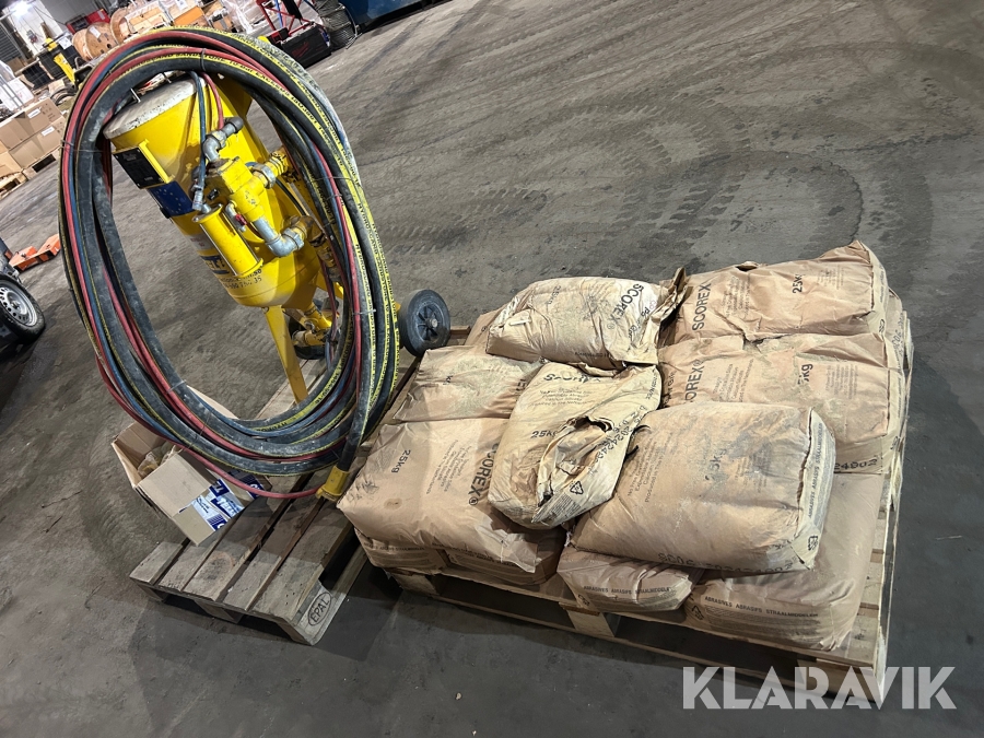 Blästervagn Norexco Nob 60 inkl säckar med sand