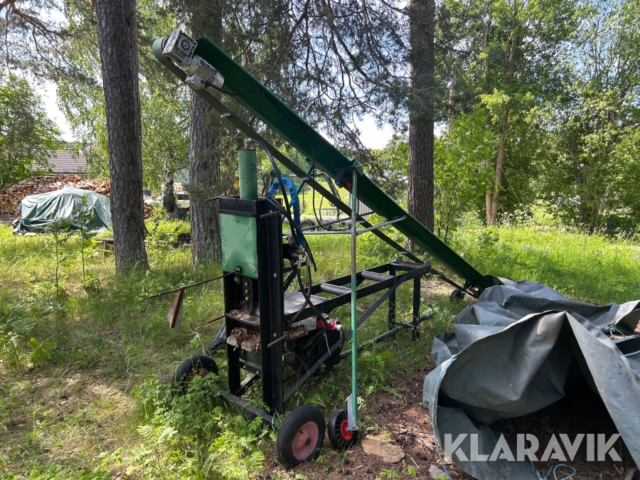 Vedklipp/ Vedmaskin med transportband Kellfri KK 200