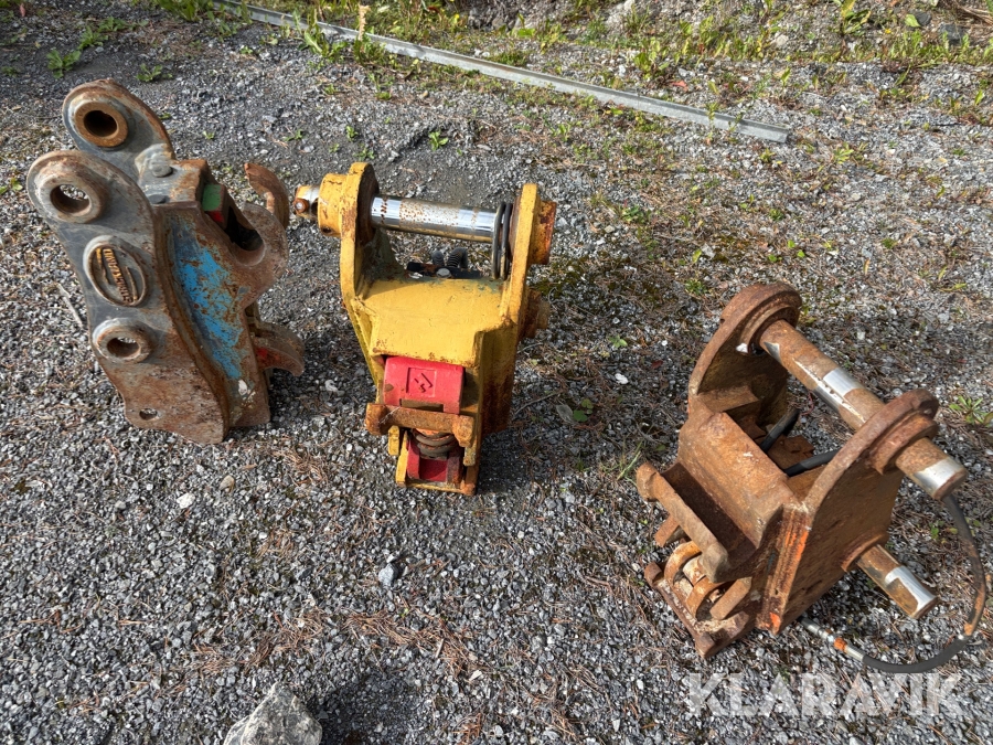 Hydrauliska redskapsfästen 3st