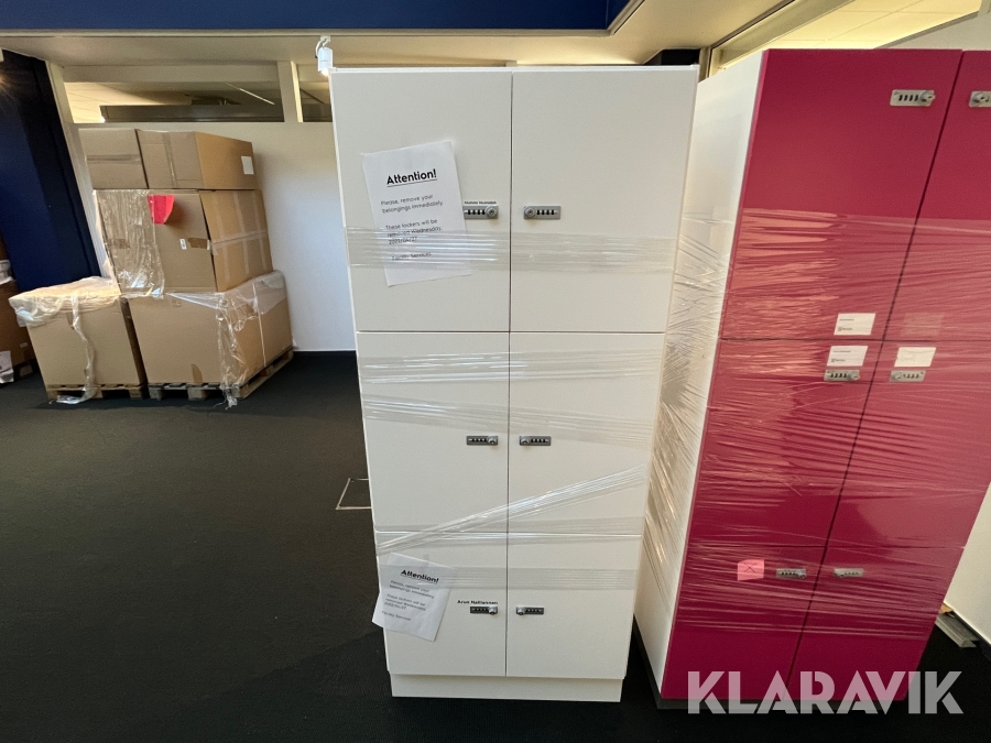 Förvaringsskåp med kodlås 5st