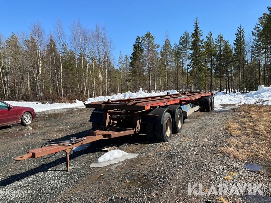 Lastväxlarsläp för 2 flak Kilafors Sbb 125