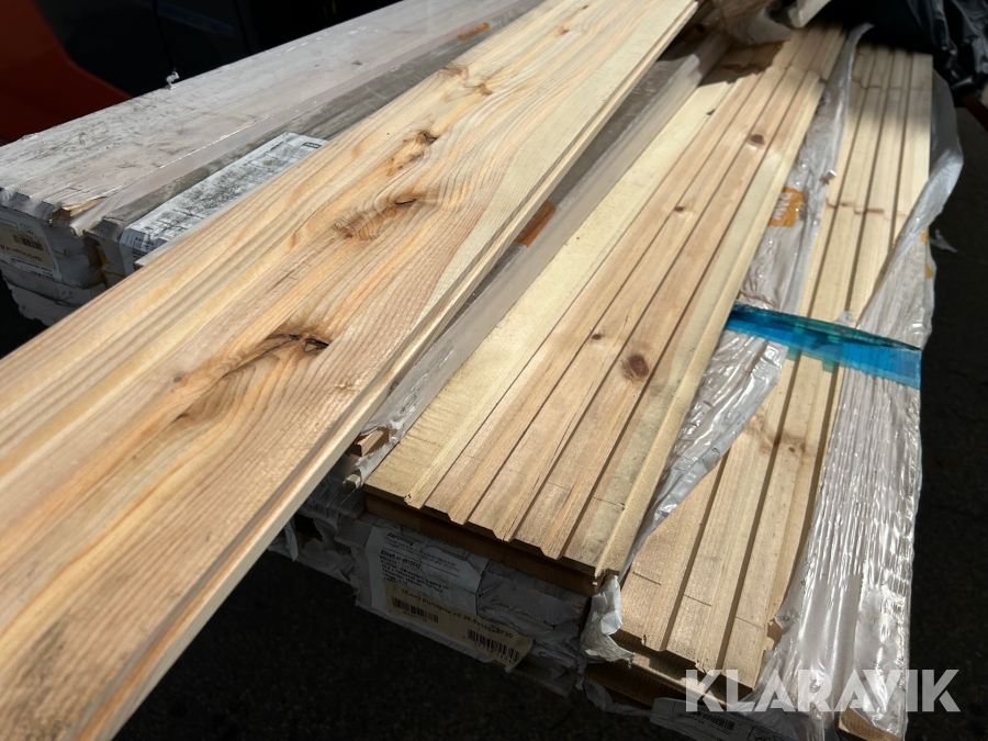 Vitglaserat Furugolv RAW 8 paket