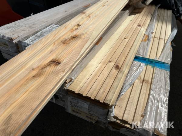 Vitglaserat Furugolv RAW 8 paket