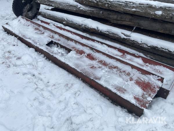 Vägskrapa till skogsmaskin I-balk