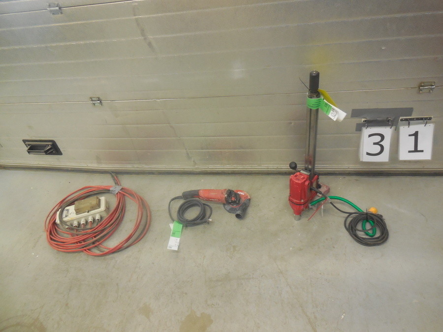 KÄRNBORRMASKIN, VÄGGSLIPMASKIN & PELARVÄRMARE