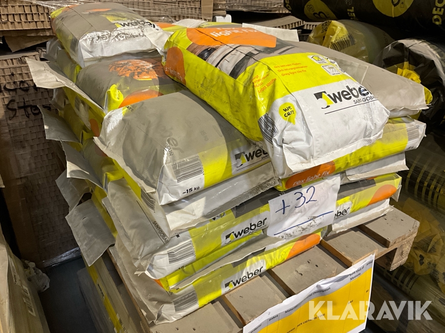 Våtrumsfogmassa Weber Rex light fix 80st säckar