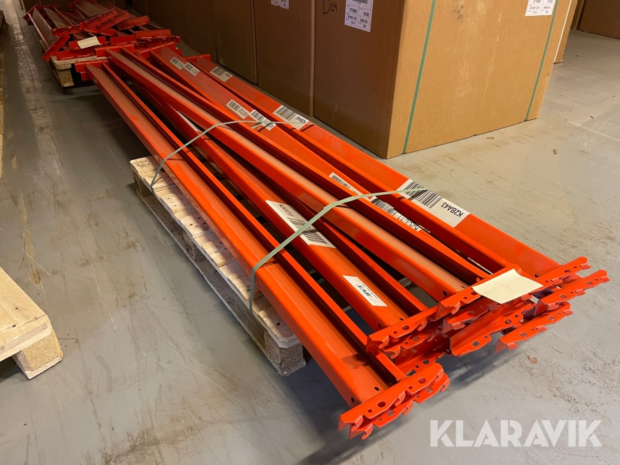 Bärbalkar EAB 3K för pallställage 12 st