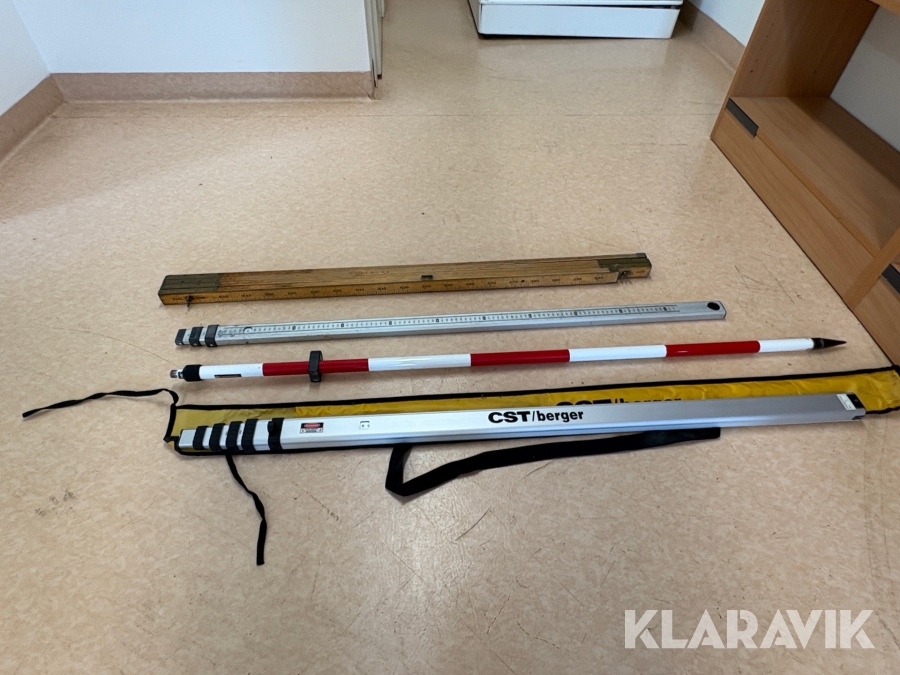 Måttstockar CST/ berger, Geodimeter, Hultafors.