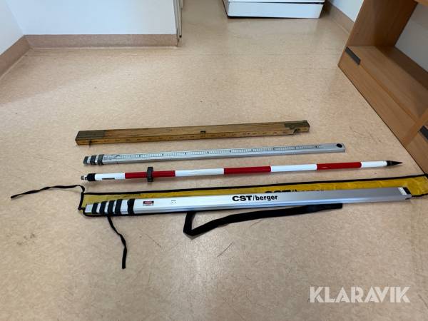 Måttstockar CST/ berger, Geodimeter, Hultafors.