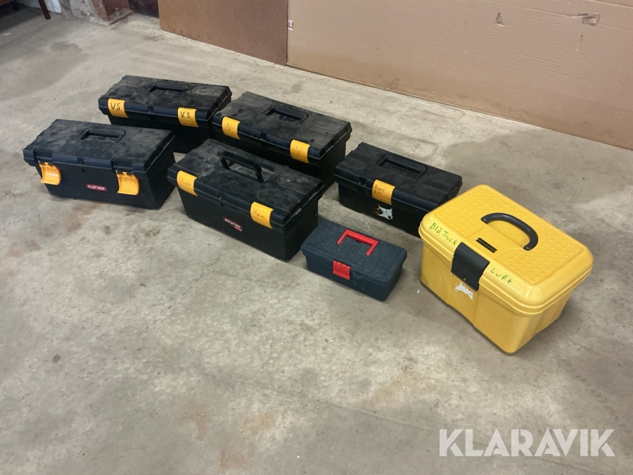 Verktygslådor 7st