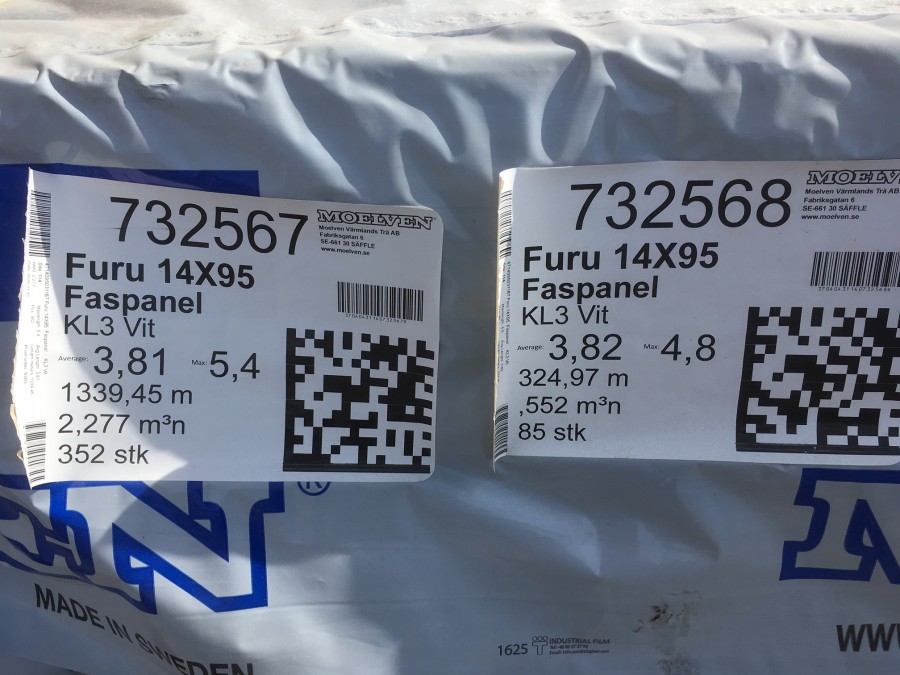 Inomhuspanel Furu 14x95 Faspanel