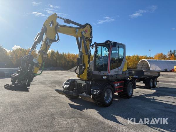 Hjulgrävare Wacker Neuson EW100-2 med vagn