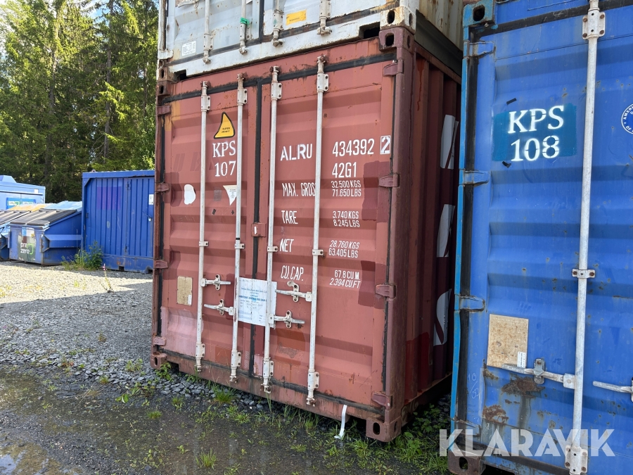 Container 40 fot röd
