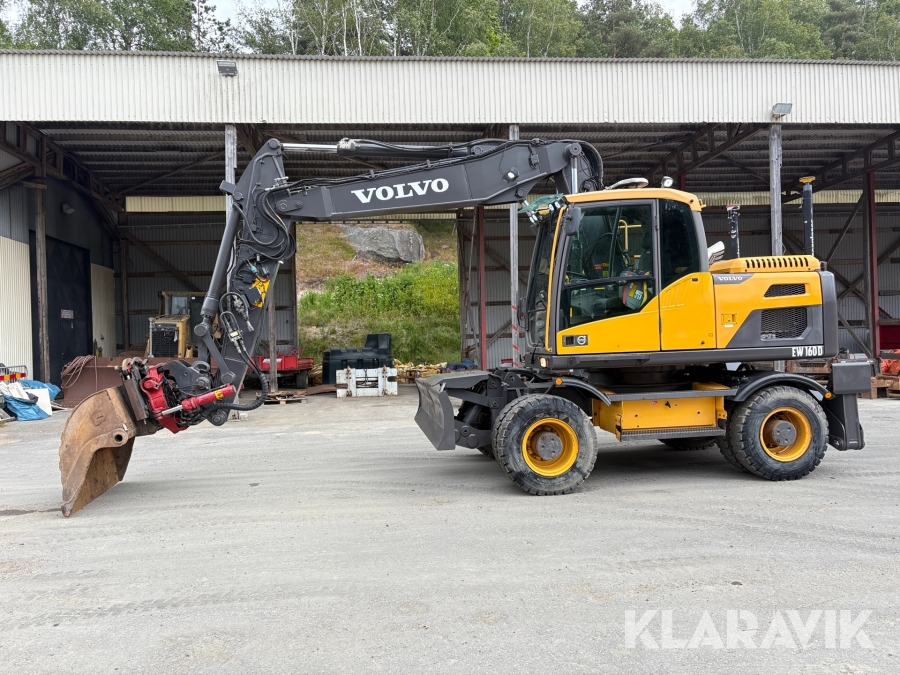 Hjulgrävare Volvo EW160D GPS