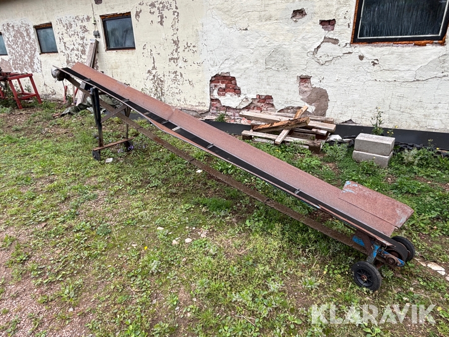 Transportband för ved