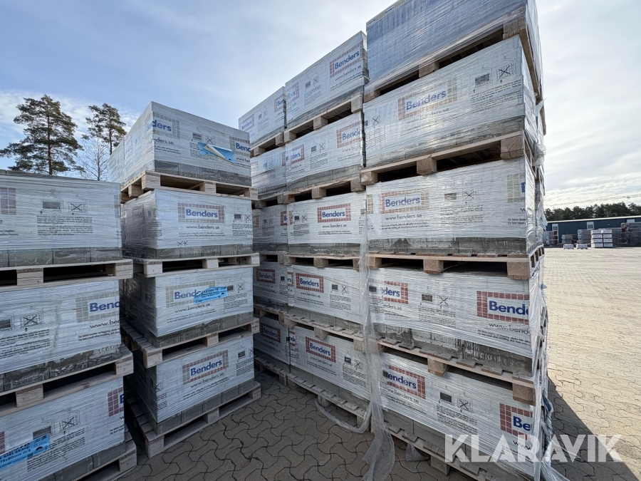 Marksten Benders Siena slät skarp grå 20st pallar