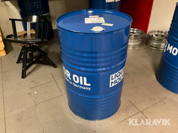 Olja Liqui Moly Motorolja 4t synth 5w-40 race fat 205L oöppnad
