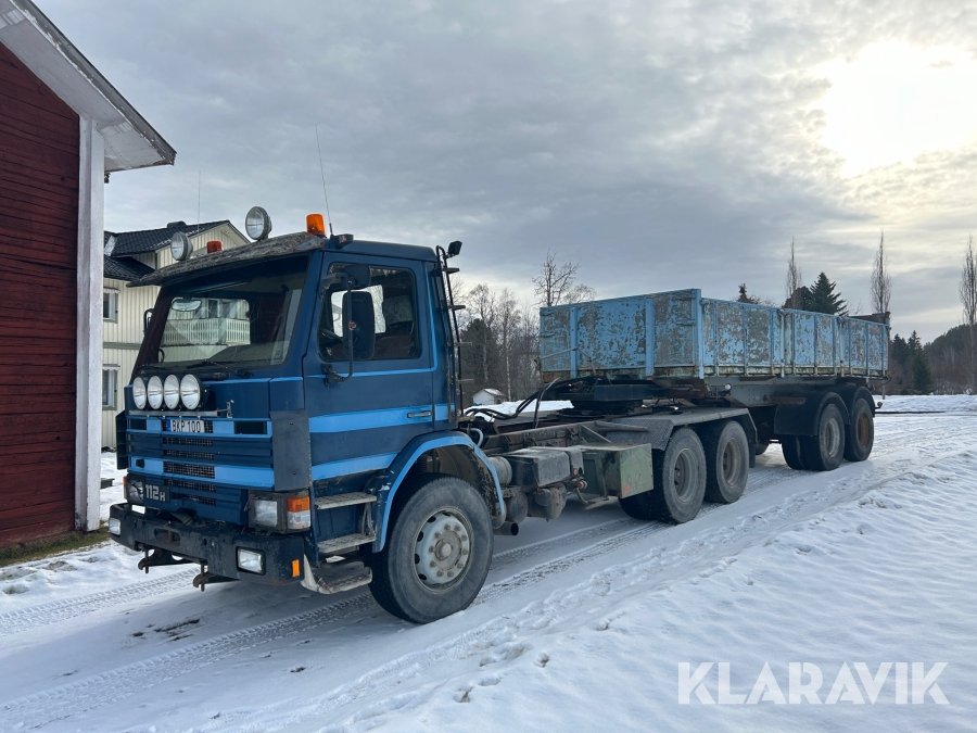 Lastbil EPA Scania P112H med tippvagn