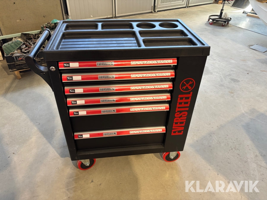 Verktygsvagn Eversteel med verktyg