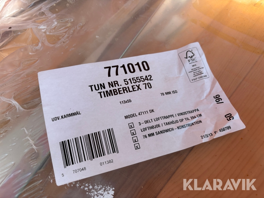 Vindtrappa Timberflex 70 113x55 47111