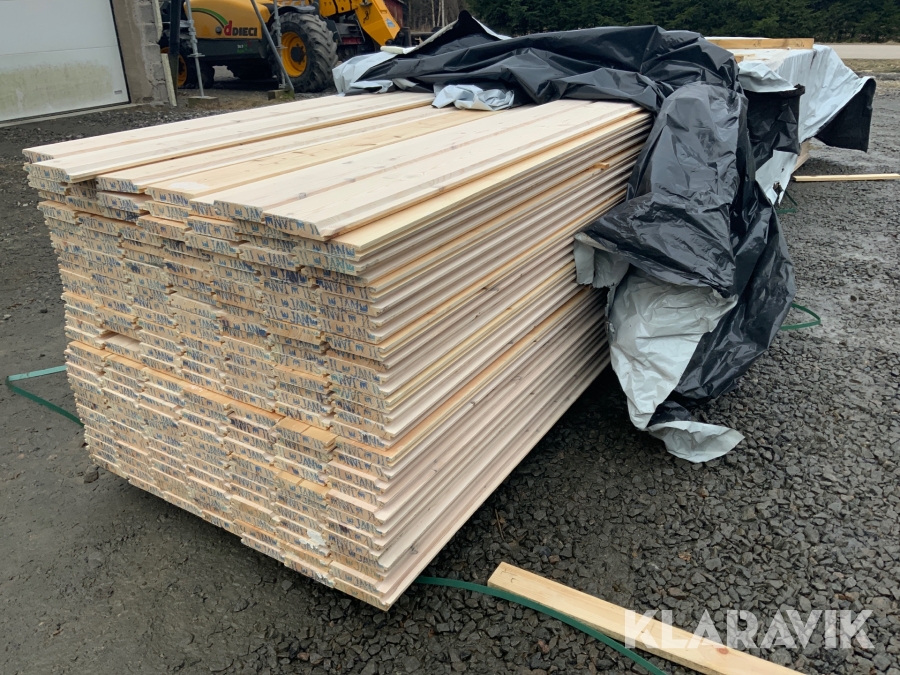 Furupanel Moelven 160m2, vitvax