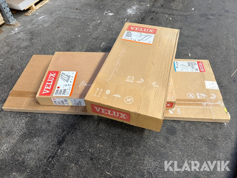 Fönster Velux EDW CK04 2000, GLP CK04 2068, LSC CK04/C04 2000 1 st