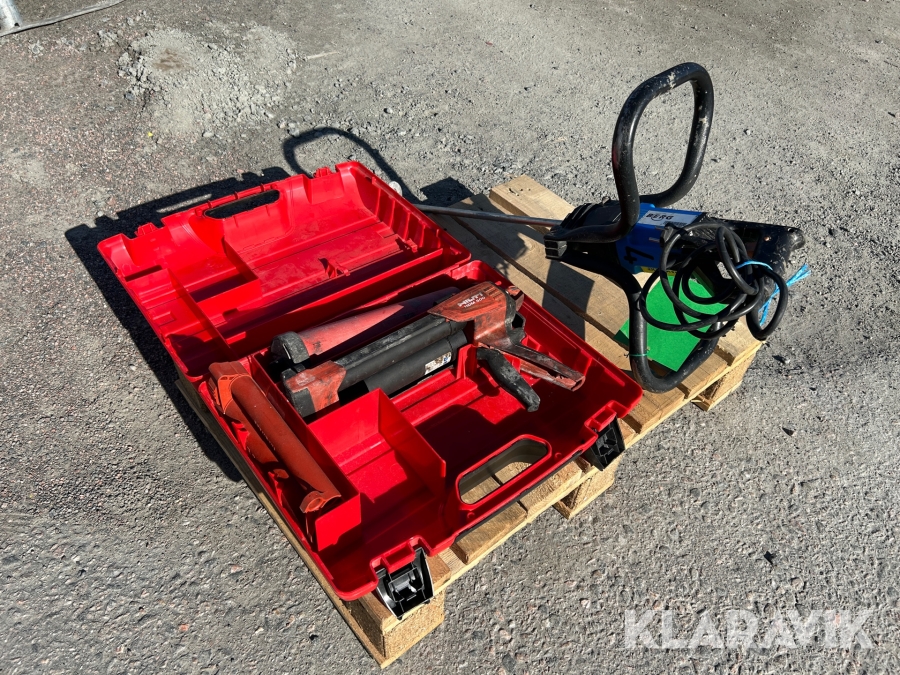 Injekteringspistol och Betongvisp Hilti och Berg Hilti HDM 500