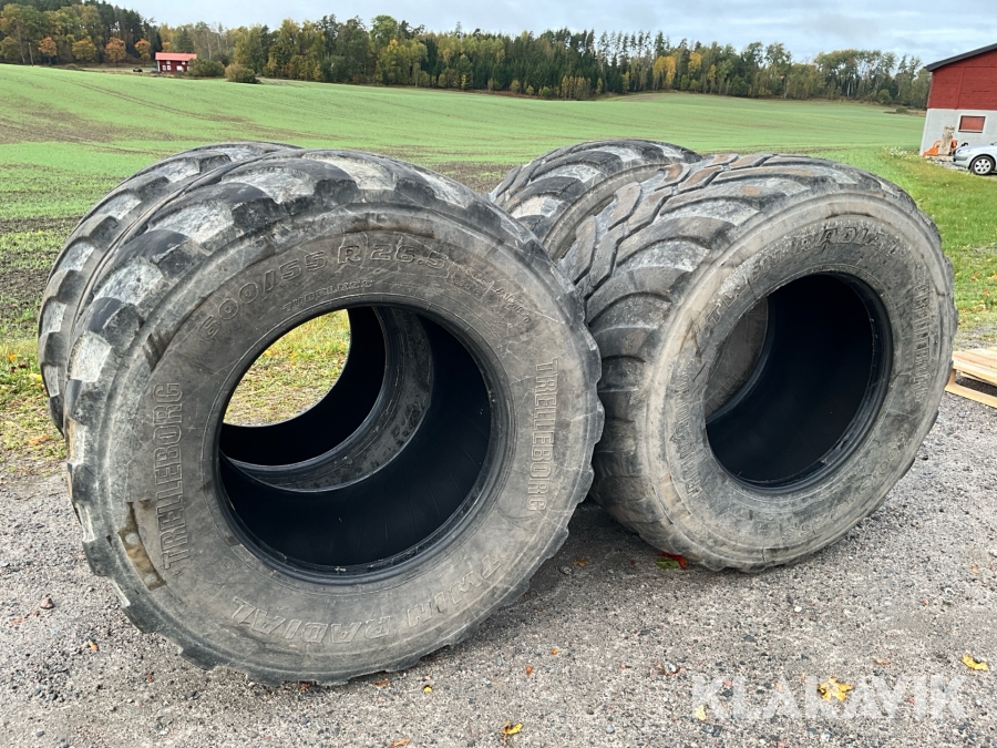 Lastmaskinhjul 4st Trelleborg 600/55R26,5 Twin Radial