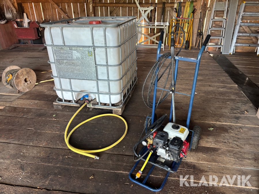 Motordriven högtryckstvätt Honda med tank