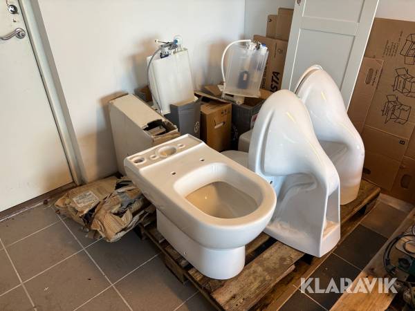 3 st toalettstolar Villeroy & Boch smat Gustavberg