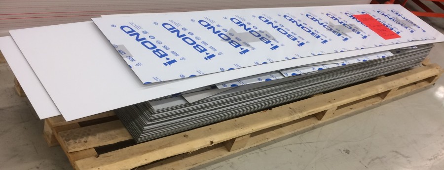 Kompositskivor Alu/plast/alu