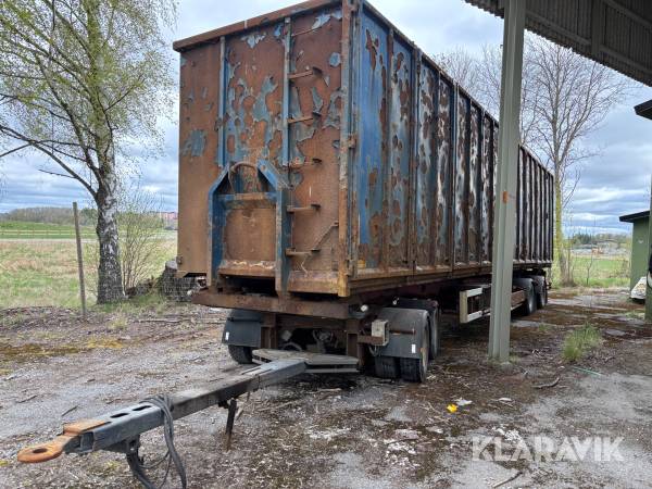 Lastväxlarsläp med 2 container Härryda Hibbs 360