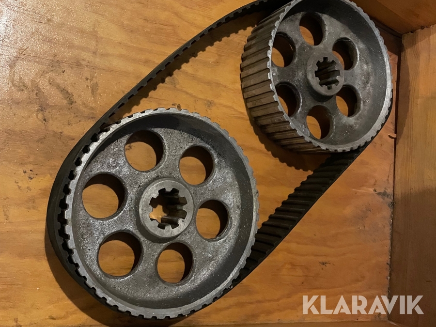 Kraftöverföring för kuggrem 192mm x 58mm x 8spår