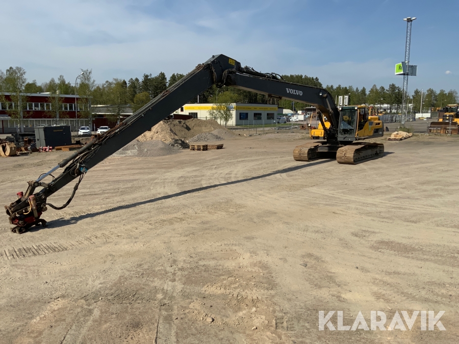 Långgrävare Volvo EC300DLR med tiltrotator